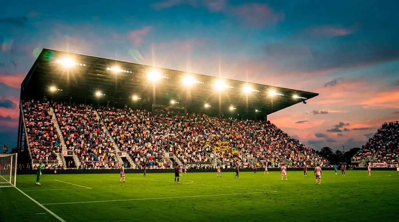 Stadion-Atmosphäre vor dem WM-2026-Gruppenspiel Kolumbien gegen Portugal im Hard Rock Stadium Miami